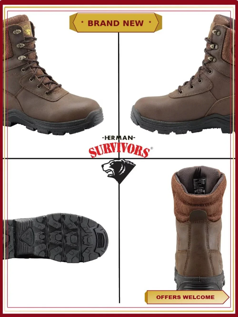 Men's Steel Toe 8